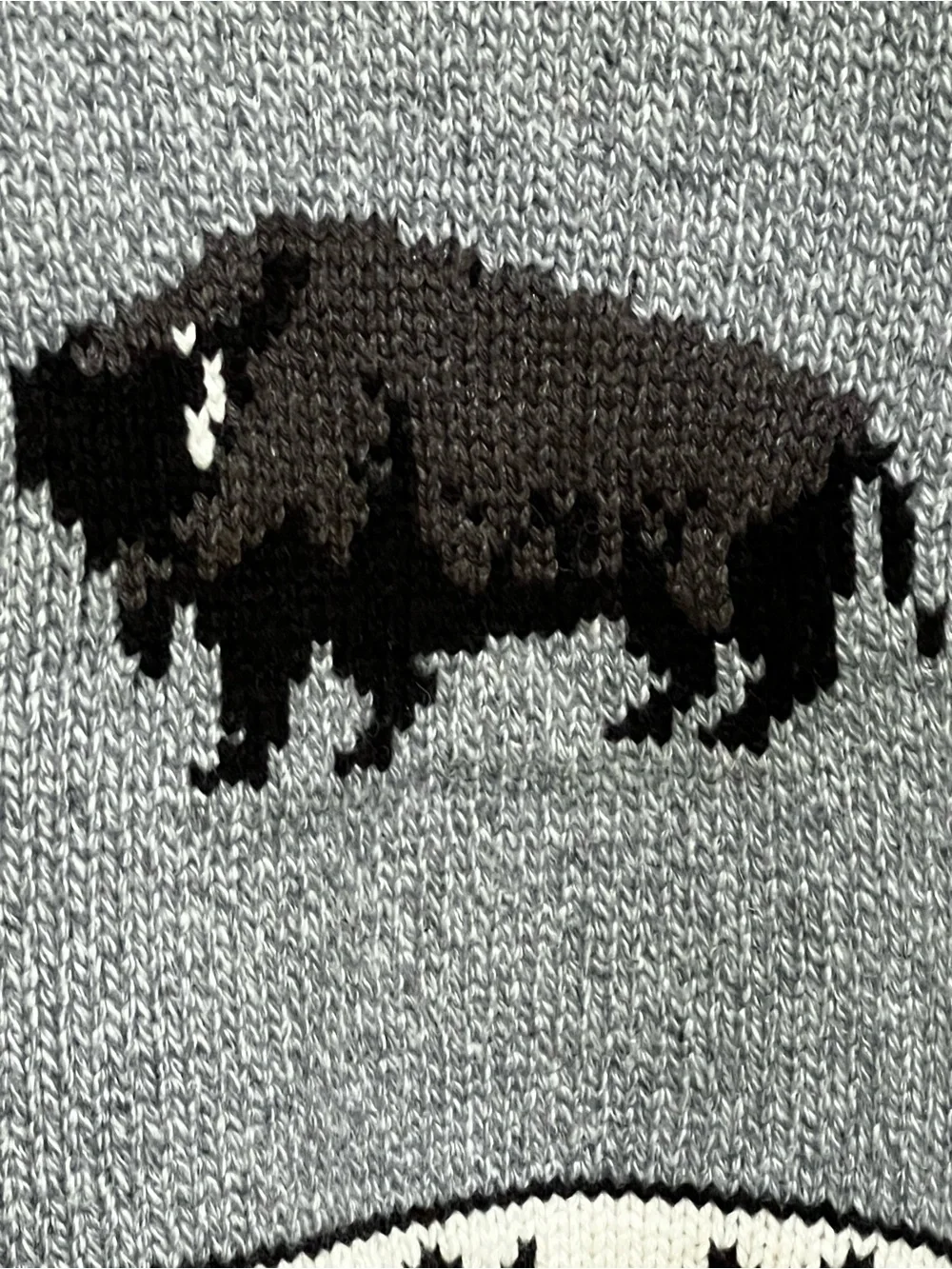 Vintage Schott Bros Cowichan Buffalo Bison Wool Blend Shawl Collar Sweater 2XL